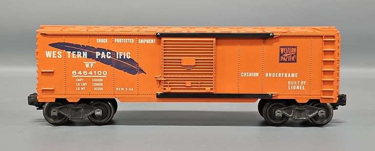 Lionel Postwar O 6464-250 -100 Western Pacific Blue Feather Box Car image