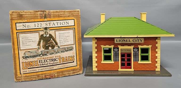 Lionel Prewar Standard Gauge 122 Train Station in Original Box image