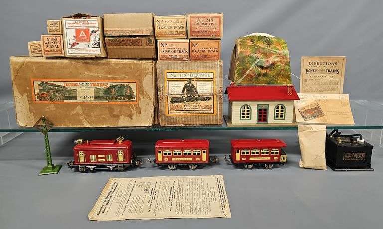 Rare Boxed Lionel Prewar O Gauge Benesch Department Store Electric Passenger Set image
