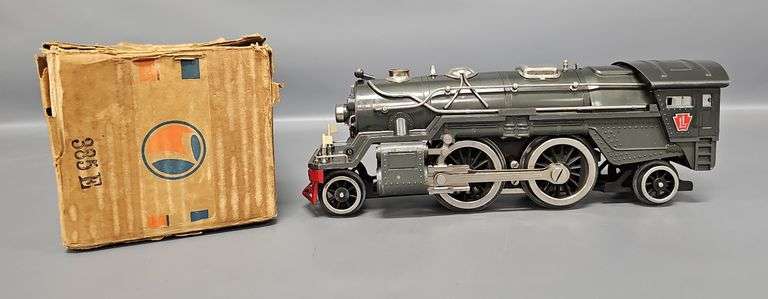 Lionel Prewar Standard Gauge Gunmetal 385E Steam Locomotive in Original Box image