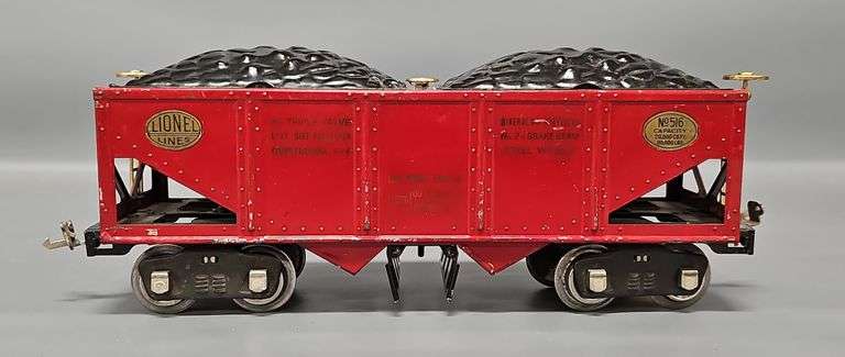 Lionel Prewar Standard Gauge 516 Hopper Car with Load Data image