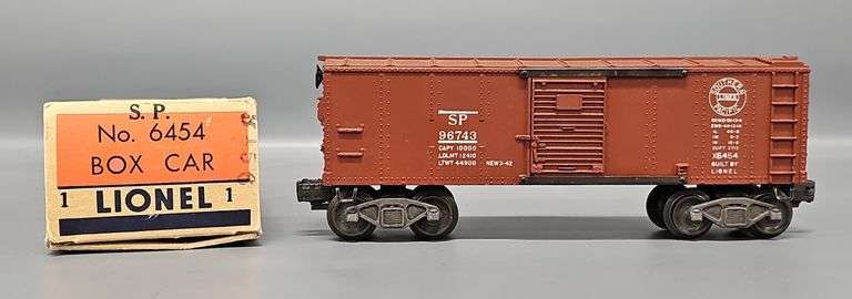 Lionel Postwar O Broken Circle 6454 Southern Pacific Box Car in Original Box image
