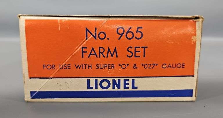 Lionel Postwar O Plasticville 965 Farm Set in Original Box image