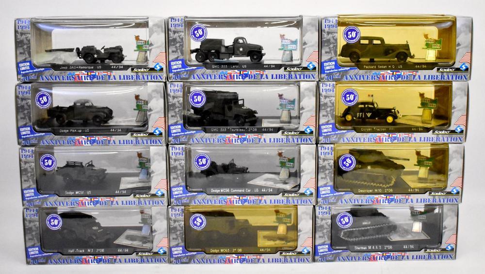 Complete Set of Solido D-Day 50th Anniversary Die Cast MIB