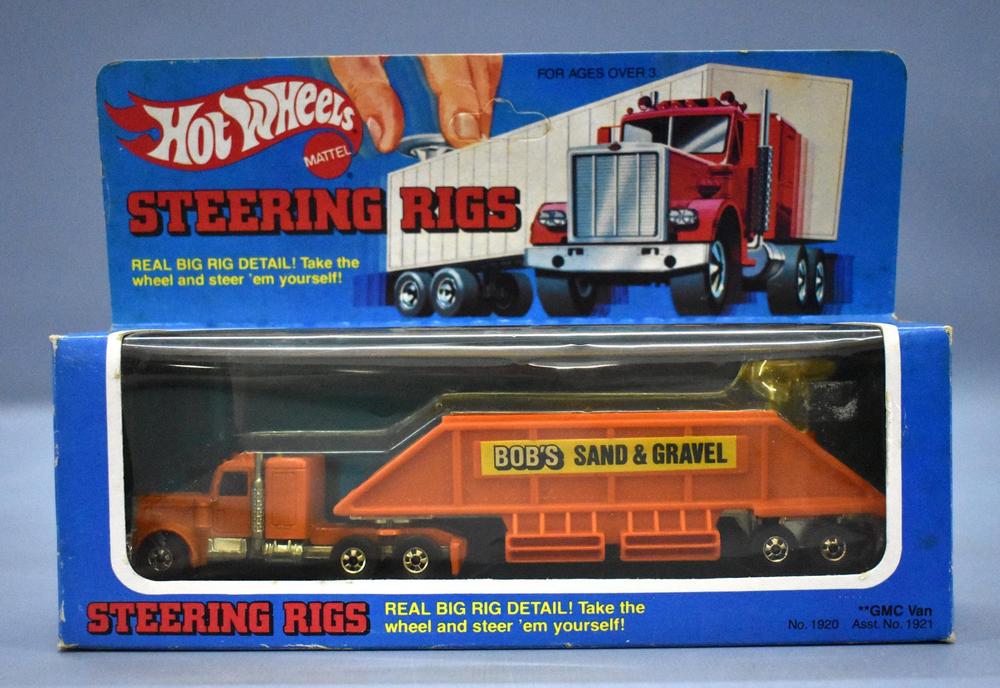 Hot Wheels Steering Rigs no. 1921 GMC Van Bob's Sand & Gravel in original box