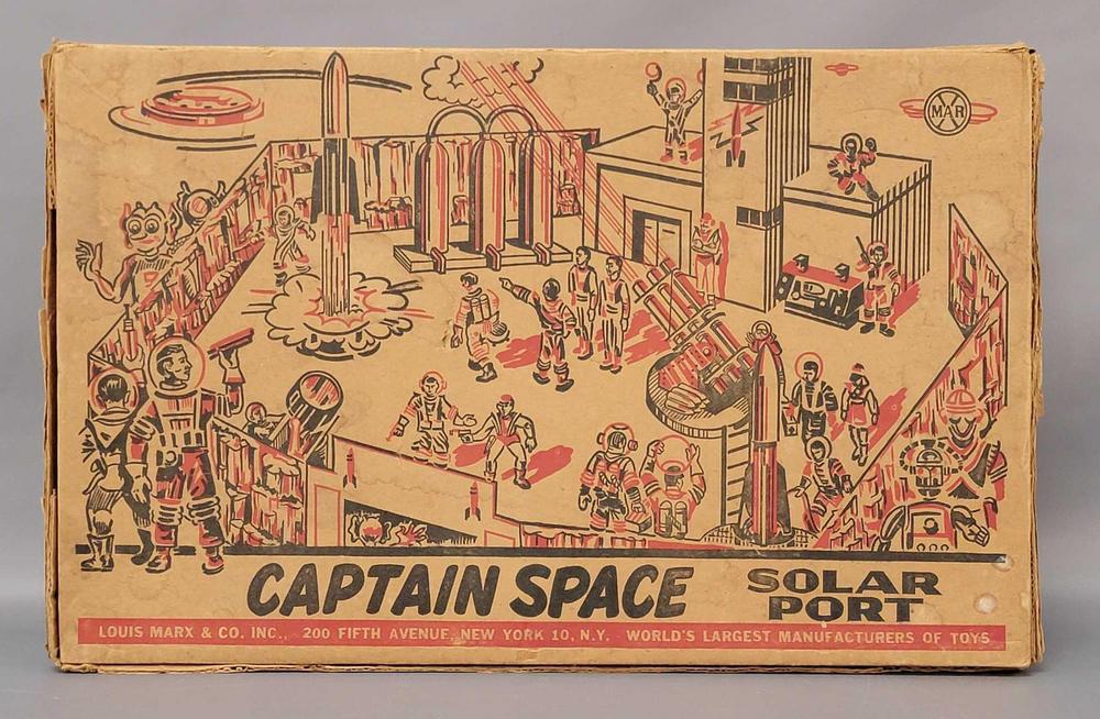 Marx Captain Space #7018 Solar Port Play Set complete in original box