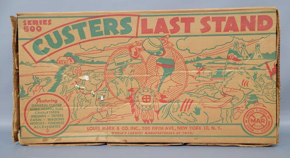 Marx Series 500 No. 4779 Custers Last Stand Play Set in original box