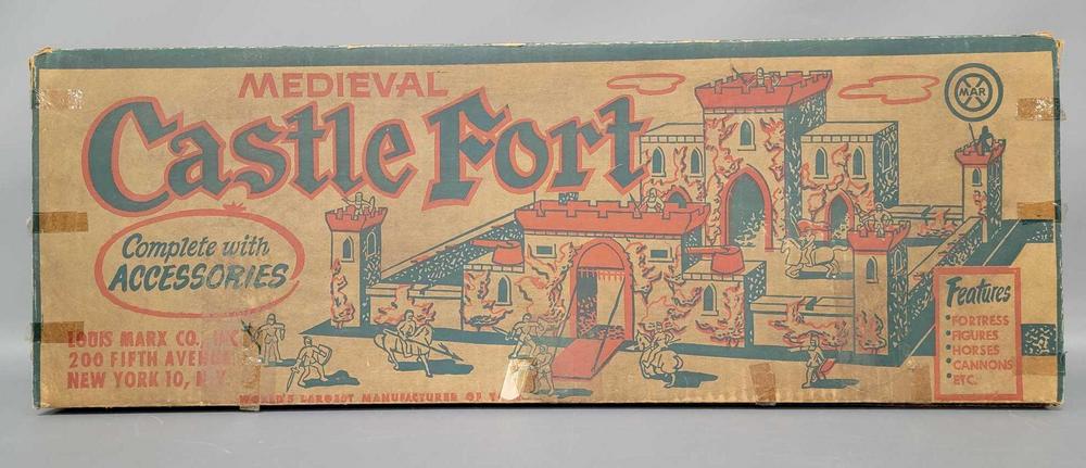Marx No. 4710 Medieval Castle Fort in original box