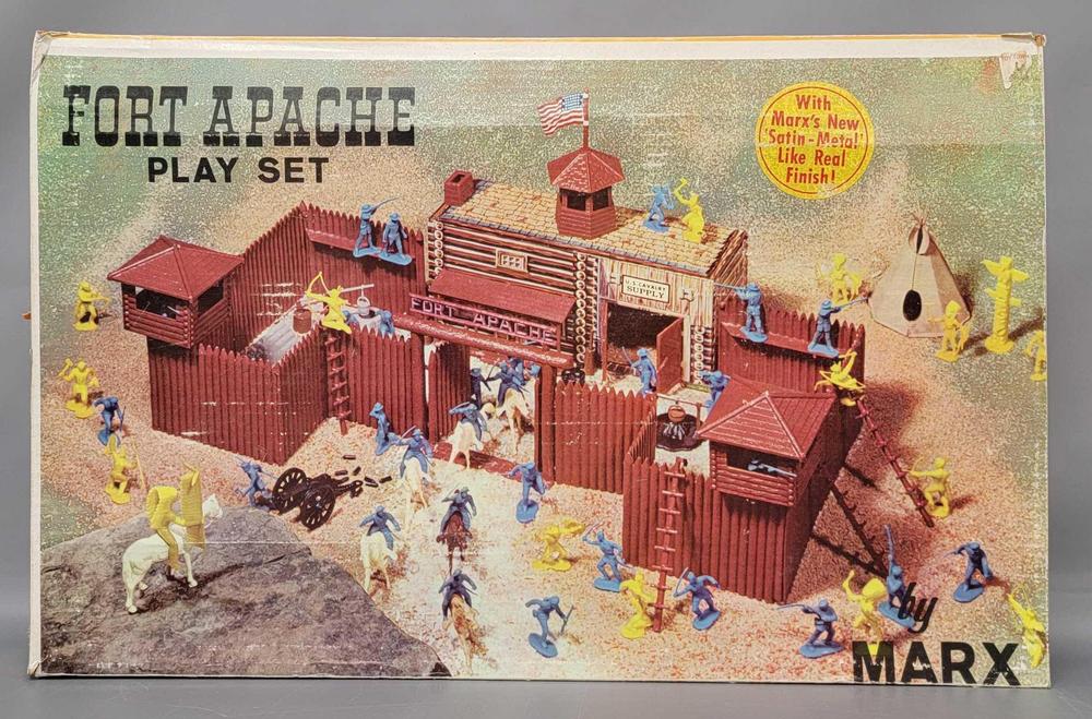 Marx 3681 Fort Apache Play Set in original box