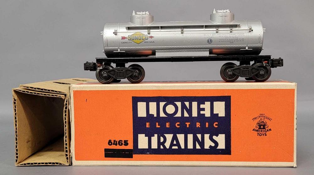 Postwar Lionel O gauge 6465 Sunoco in original 2465 overstamped box with insert