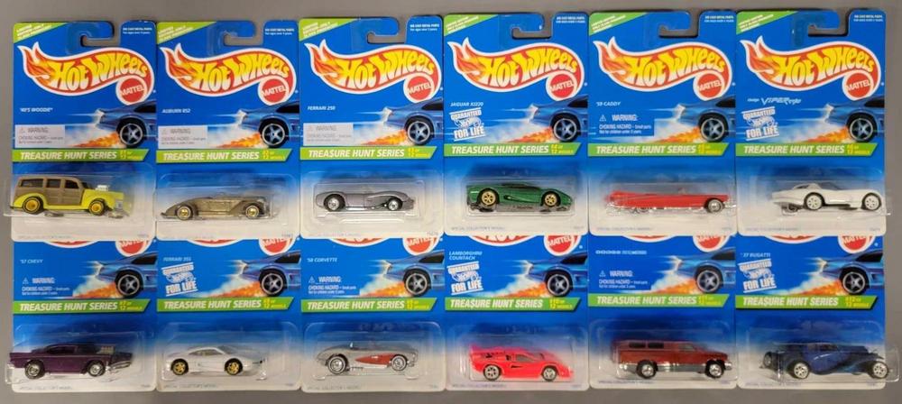 Hot Wheels 1996 Treasure Hunt complete set