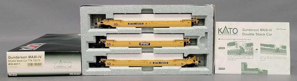 Kato HO scale Gunderson MAXI-IV double stack car TTX in original box