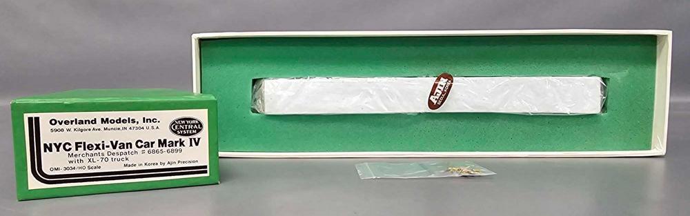 Mint OMI Overland HO brass New York Central flexi-van car Mark IV in original box 3034