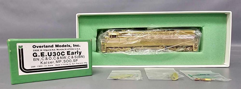 OMI Overland HO brass GE U30C Early diesel locomotive in original box 1960