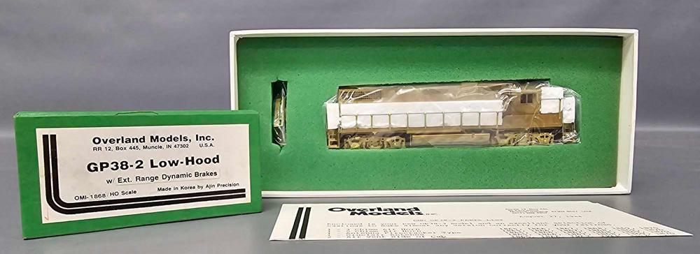 Mint OMI Overland HO brass GP 38-2 Low Hood diesel locomotive in original box 1868