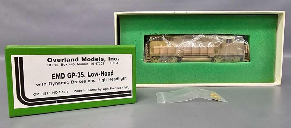 OMI Overland HO brass EMD GP-35 Low Hood diesel locomotive in original box 1815