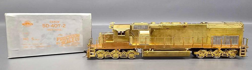 Precision Scale HO brass Southern Pacific SD-40T-2 diesel locomotive in original box 15112