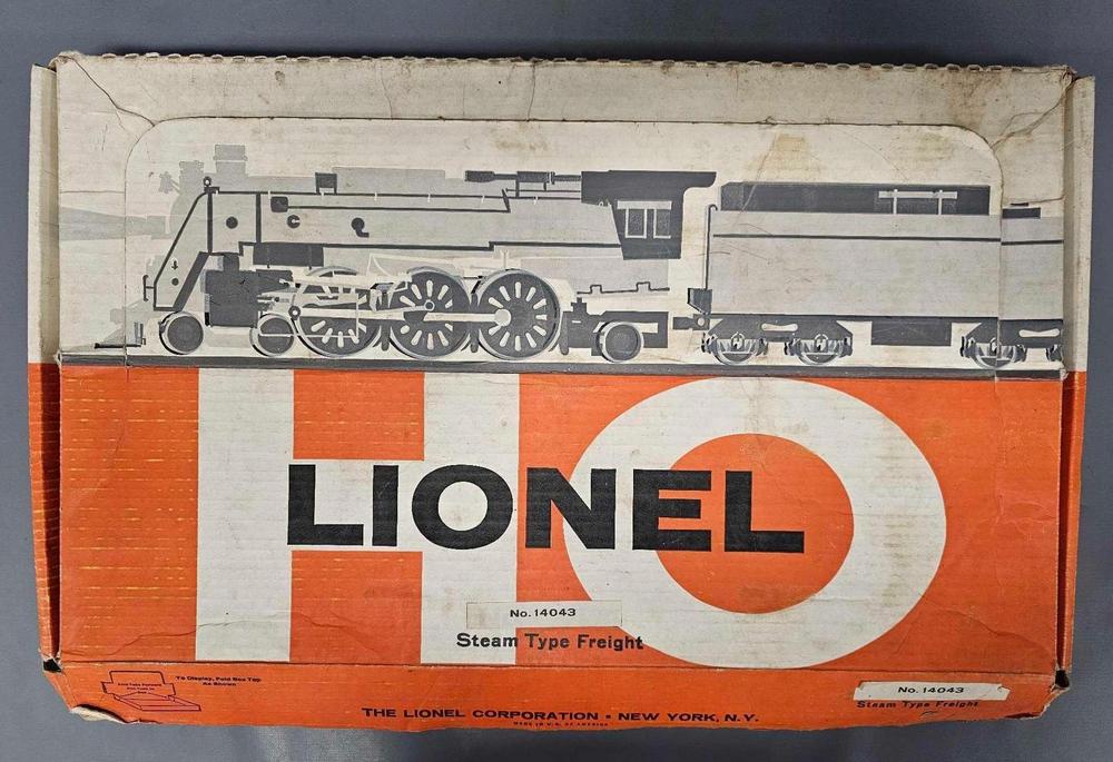 Lionel postwar HO military steam freight set in original box 14043