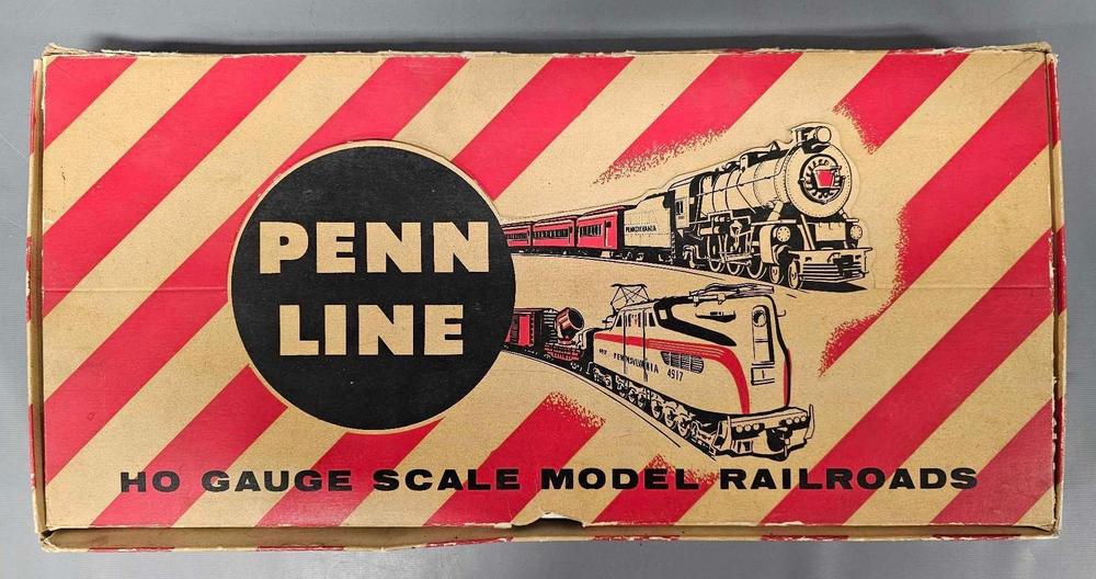 Penn Line HO 6025 Santa Fe streamlined diesel passenger set in original box