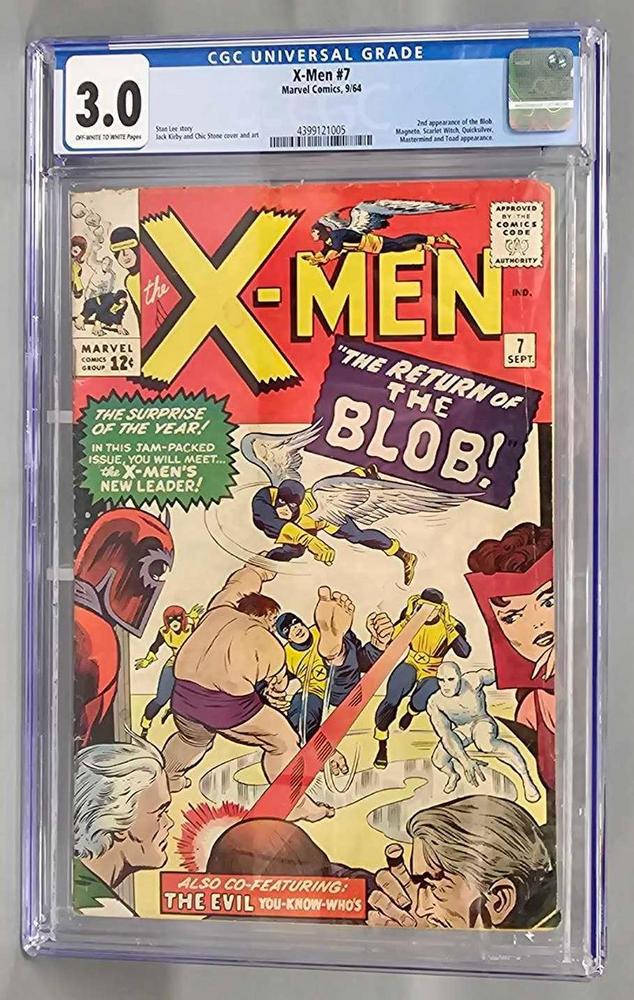 Marvel X-Men 7 CGC 4.0 2nd appearance of The Blob