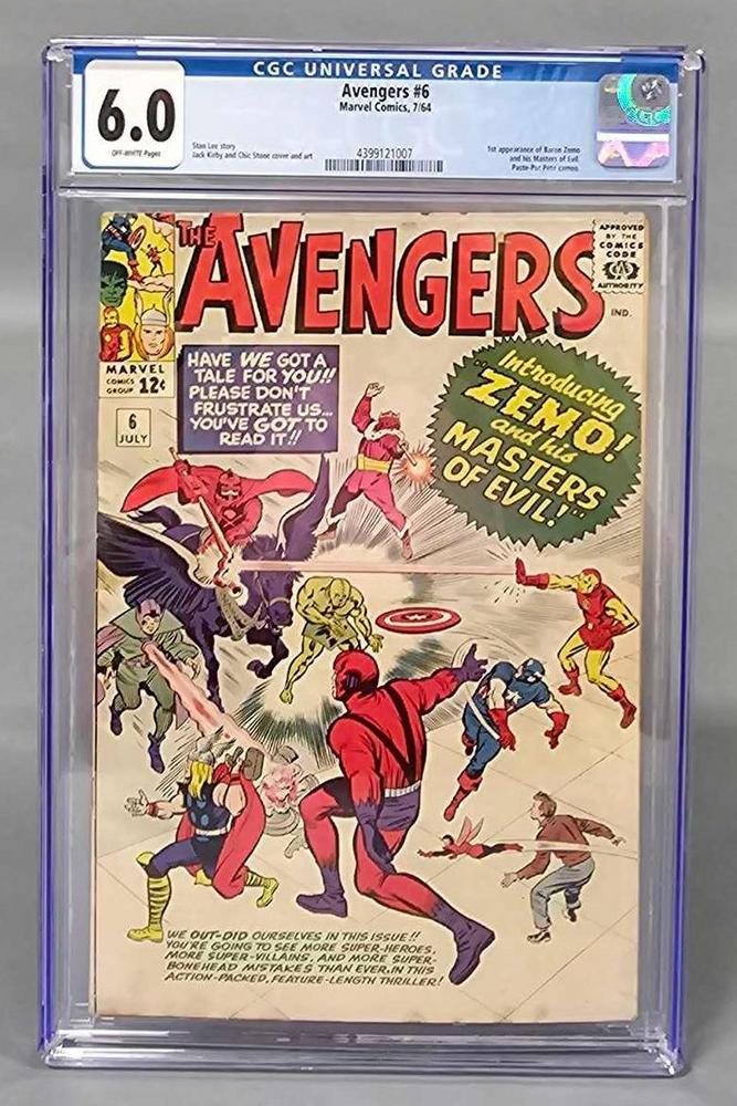 Marvel Avengers 6 CGC 6.0 1st appearance of Baron Zemo