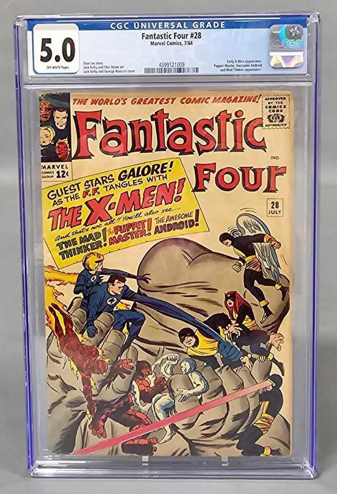 Fantastic Four 28 CGC 5.0 early X-Men appearance