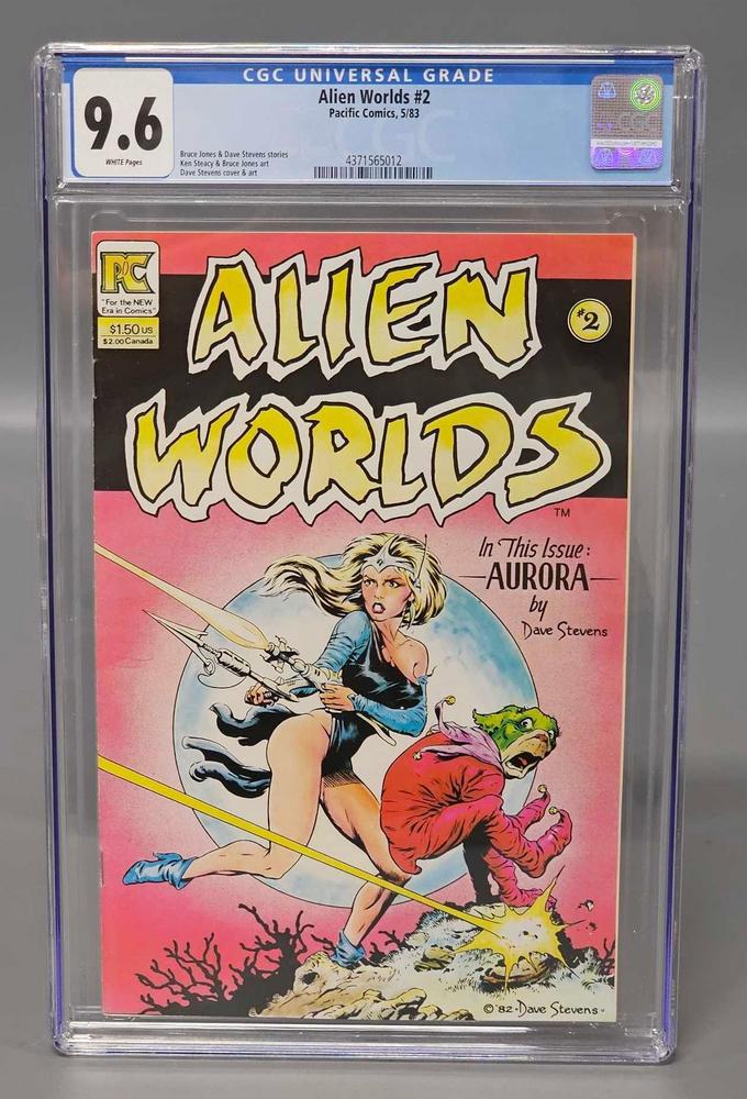 Alien Worlds 2 CGC 9.6 Dave Stevens Cover