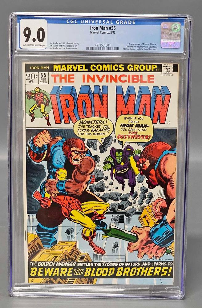 Iron Man 55 CGC 9.0 1st Thanos and Drax