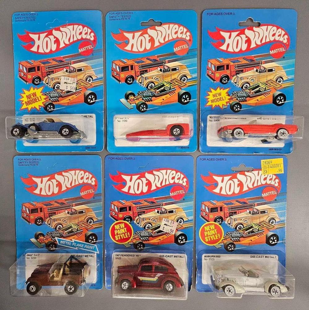 Six Blackwall Hot Wheels on blister cards all Malaysia