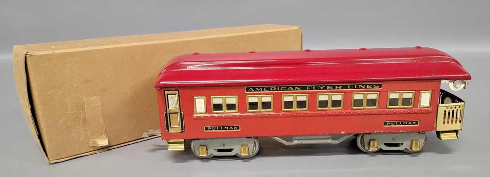 American Flyer wide gauge 4332 red observation car in original box