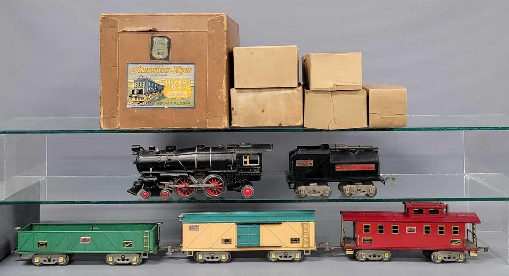 Boxed American Flyer wide gauge 1460 Pioneer steam freight set