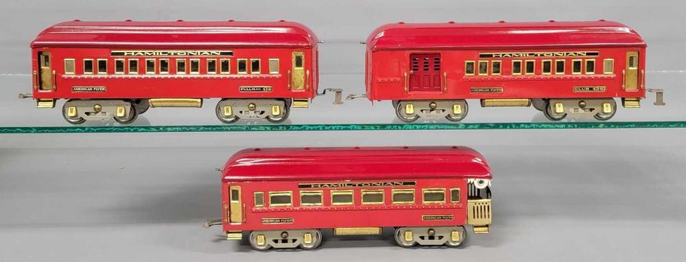 American Flyer wide gauge Hamiltonian passenger cars with original boxes