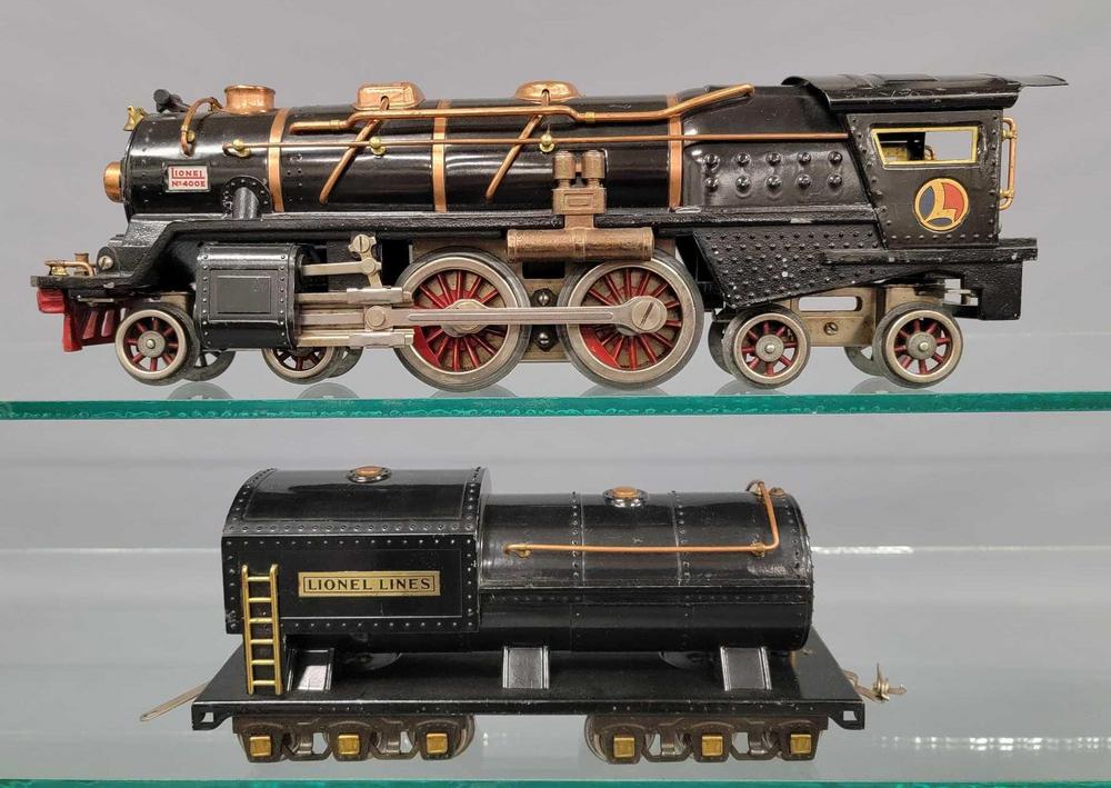 Lionel prewar standard gauge 400E steam locomotive with 400T tender