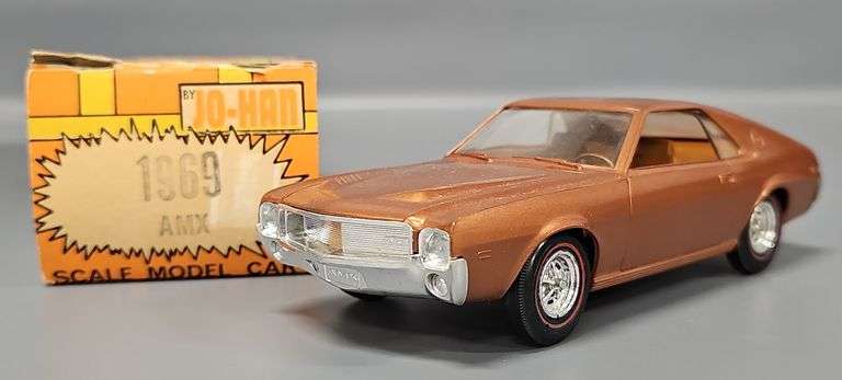1969 Jo-Han AMC AMX coaster promo car in original box image