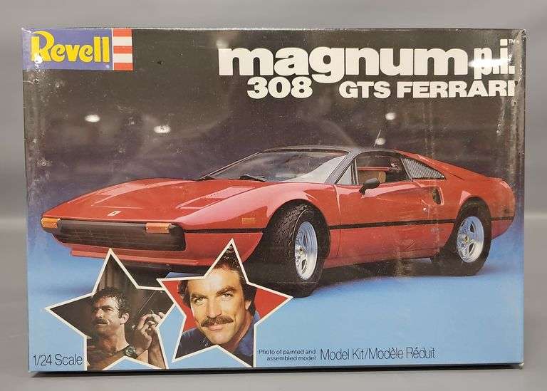 Factory Sealed Revell Magnum P.I. 308 GTS Ferrari 1/24 scale model kit 7378 image