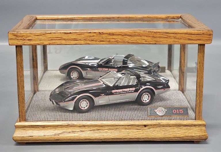 Paul Auxley 1978 Corvette Official Pace Car Diecast Model in Display Case Mr Fury Miniature Motors image