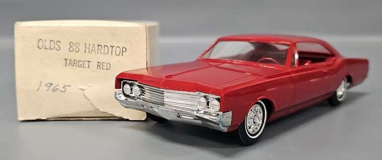 Target Red 1965 Olds 88 Hardtop Coaster promo car  in original box image