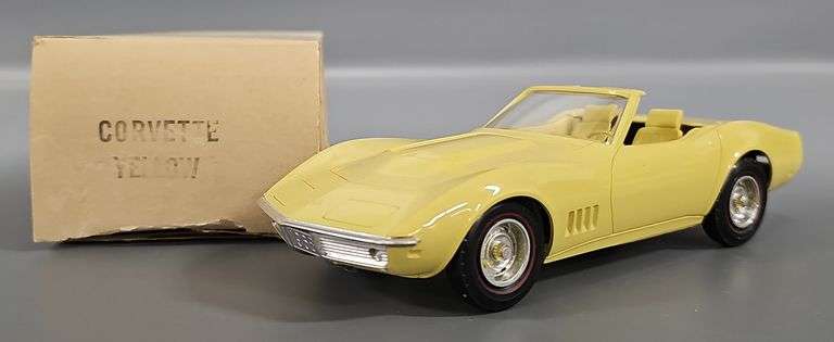 1968 Corvette Yellow Convertible Promo car in original box image