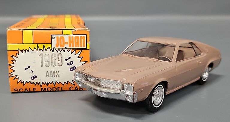 1969 Jo-Han AMC AMX friction promo car in original box image