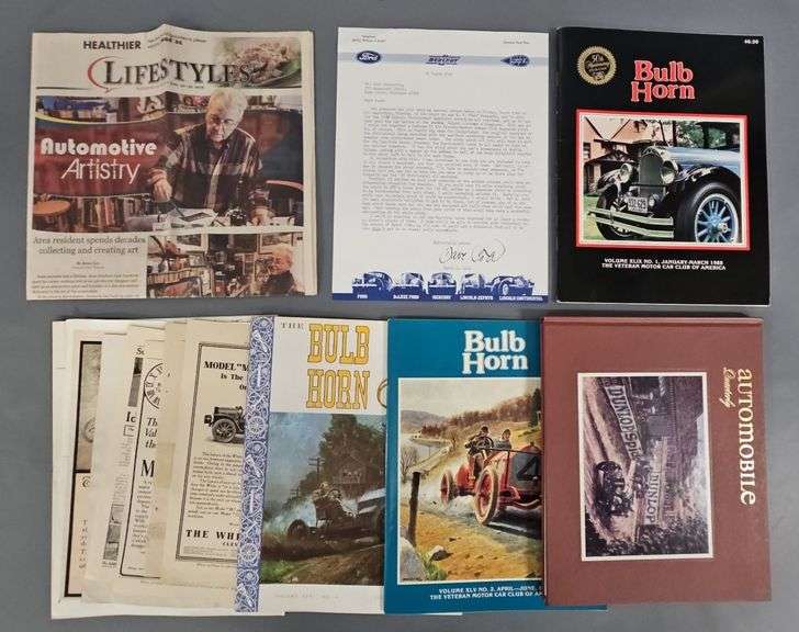 Collection of Jack Juratovic Automotive Memorabilia: Magazines, Newspaper Article, and Letter image