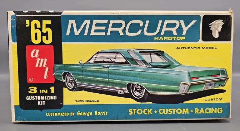 AMT 1965 Mercury Hardtop 3 in 1 Customizing 1/25 scale model kit 6325-150 image