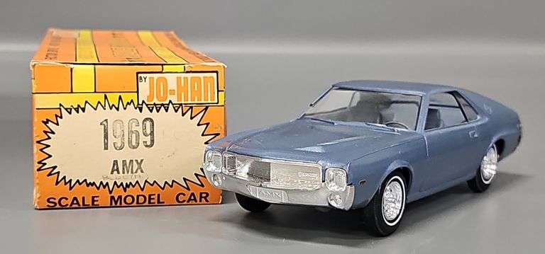 1969 Jo-Han AMC AMX friction promo car in original box image