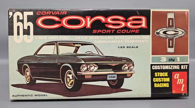 AMT 1965 Corvair Corsa Sport Coupe 3 in 1 Customizing 1/25 scale model kit 5725-150 image