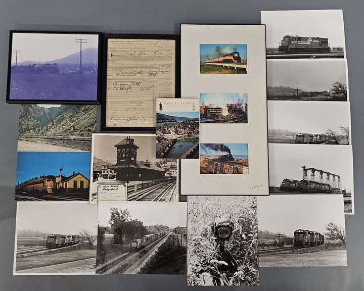 Collection of Railroad Memorabilia, Photos, and Bill of Lading