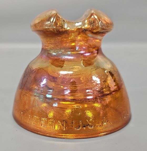 Pyrex Carnival Glass Insulator - Made in USA