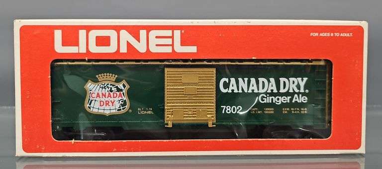 Three Lionel MPC era O box cars in original boxes