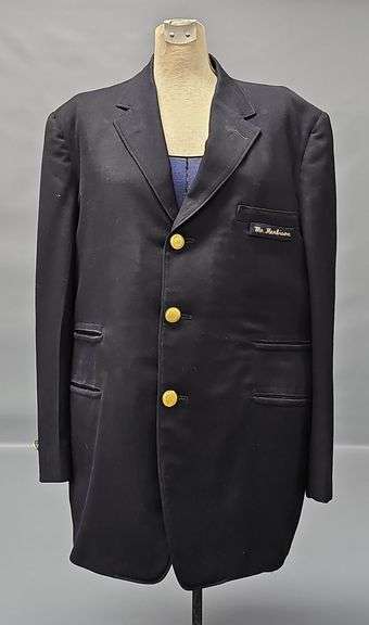 Pennsylvania Railroad Mr. Herbison Black Blazer Jacket with Gold Buttons
