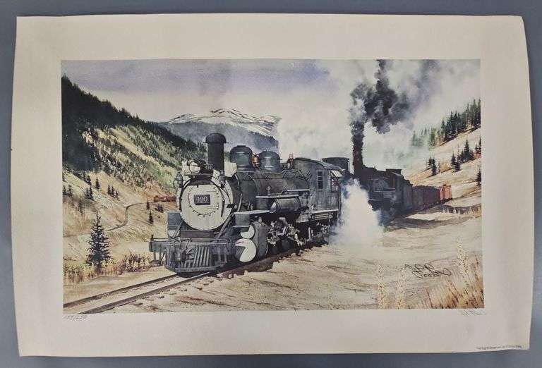 Rocky Mountain Views on the Rio Grande Portfolio in Original Envelope plus Jan P Rons numbered print
