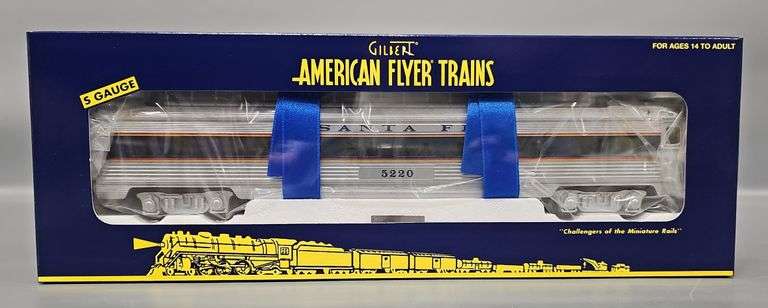 Gilbert American Flyer S Gauge Santa Fe Vista Dome Car in original box 6-49940