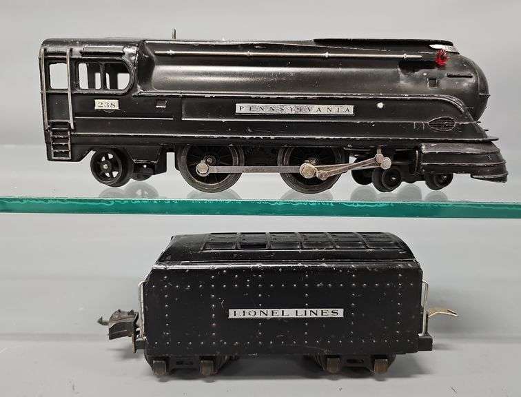 Lionel prewar O gauge Pennsylvania 238 Locomotive and Tender